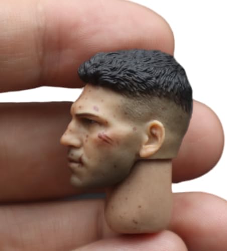 HiPlay 1:12 Scale Male Head Sculpt, European Man Head Sculpture for 6-inch Action Figures CFZ-ZSB