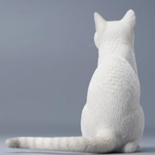 HiPlay JXK Collectible Cat Figure: Thumb Up Cat, Expertly Hand-Painted, Lifelike, Safe Resin, 1:6 Scale Miniature Animal Figurine