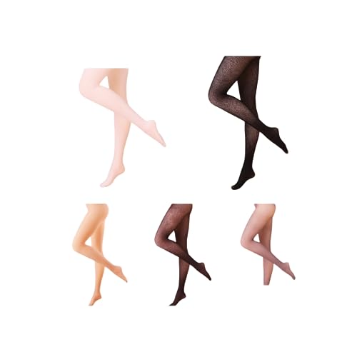 Hasuki Collectible Action Figure's Clothes: Ultrathin Seamless Straight Tube Pantyhose for 1:6 Scale Flexible Figure LA0501