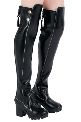 1/6 Scale Action Figure Accessory: Women's Long Boots Miniature Collectible