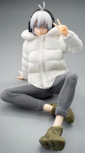 1/12 Scale Figure Doll Clothes: Down Jacket Set Collectible Accessory