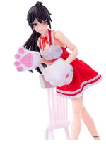 Tenue de femme de chambre noire pour figurine articulée Hasuki CS010A (échelle 1:12)