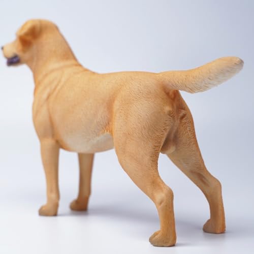 HiPlay JXK Collectible Dog Figure: Labrador, Expertly Hand-Painted, Lifelike, Safe Resin, 1:6 Scale Miniature Animal Figurine