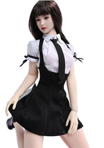 Ropa para muñeca a escala 1/6: Conjunto de falda y camisa JK para figura de acción coleccionable de 12 pulgadas TCT-034A