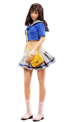 HiPlay Figure Doll Clothes: Student Skirt Uniform for 12-inch JO23X