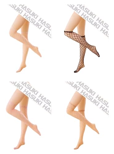 Hasuki Collectible Action Figure's Clothes: Small Net White Fishnet Stockings for 1:6 Scale Flexible Figure