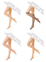 Hasuki Collectible Action Figure's Clothes: Small Net White Fishnet Stockings for 1:6 Scale Flexible Figure