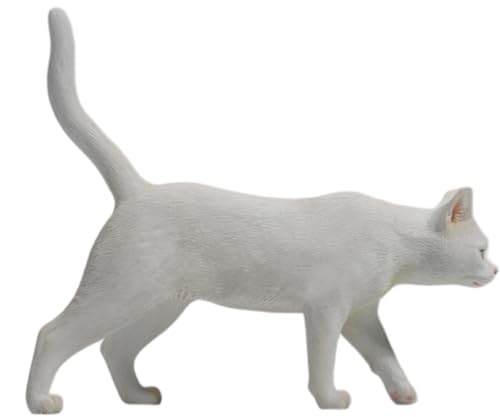 HiPlay JXK Collectible Cat Figure: Felis Catus Model, Expertly Hand-Painted, Lifelike, Safe Resin, 1:6 Scale Miniature Animal Figurine