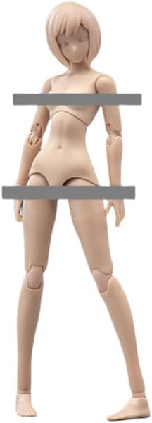 86TOYS Longshan Metal T86-ST01B Female Half-Seamless Action Figure Body -Tall and Plump Body Shape Small Bust and Suntan skin