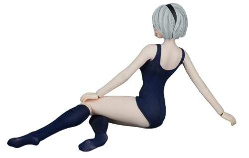 Ropa para muñeca femenina a escala 1/6: Conjunto de traje de baño de uniforme escolar