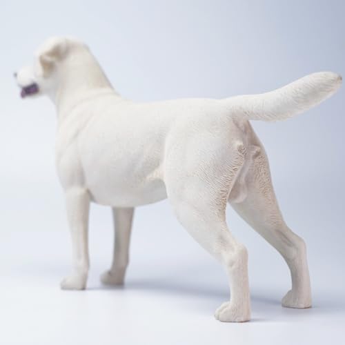 HiPlay JXK Collectible Dog Figure: Labrador, Expertly Hand-Painted, Lifelike, Safe Resin, 1:6 Scale Miniature Animal Figurine