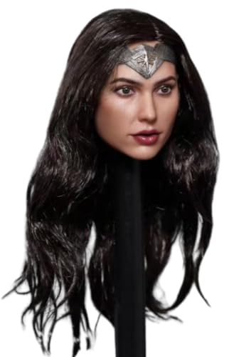 HiPlay 1:6 Scale Female Head Sculpt, European Heroine Head Sculpture for 12-inch Action Figures GC037A