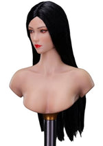 1:6 Scale Female Head Sculpt, Mu, Asia Girl Head Sculpture for 12-inch Action Figures