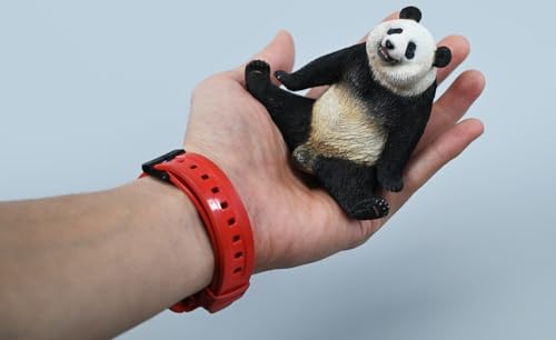 HiPlay JXK Collectible Panda Figure: Meng LAN, Expertly Hand-Painted, Lifelike, Safe Resin, 1:6 Scale Miniature Animal Figurine JXK205