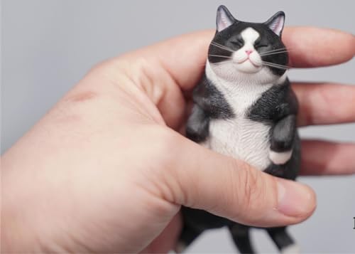 HiPlay JXK Collectible Cat Figure: Lethargic Cat 6.0, Expertly Hand-Painted, Lifelike, Safe Resin, 1:6 Scale Miniature Animal Figurine