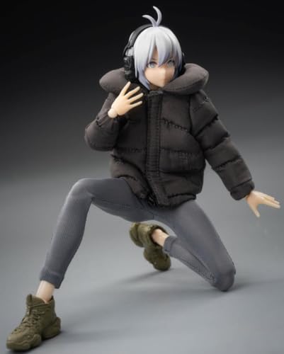 1/12 Scale Figure Doll Clothes: Down Jacket Set Collectible Accessory