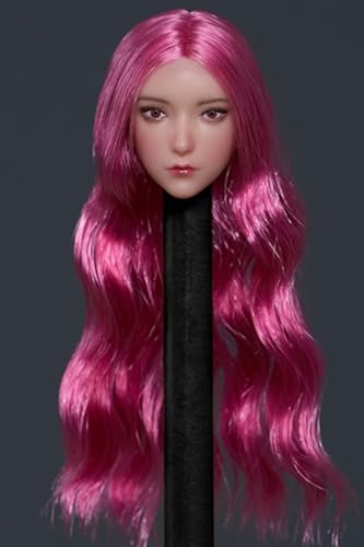 1:12 Scale Female Head Sculpt, Cute Girl Head Sculpture for 6-inch Action Figures