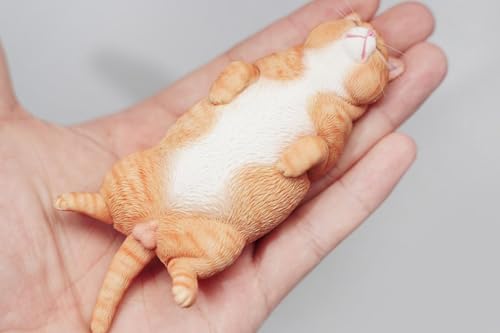 HiPlay JXK Collectible Cat Figure: Lethargic Cat 6.0, Expertly Hand-Painted, Lifelike, Safe Resin, 1:6 Scale Miniature Animal Figurine