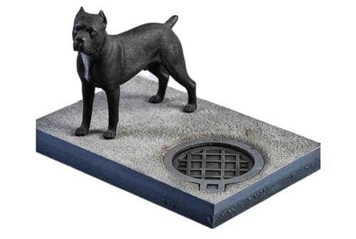 HiPlay JXK Collectible Dog Figure: Cane Corso, Expertly Hand-Painted, Lifelike, Safe Resin, 1:12 Scale Miniature Animal Figurine