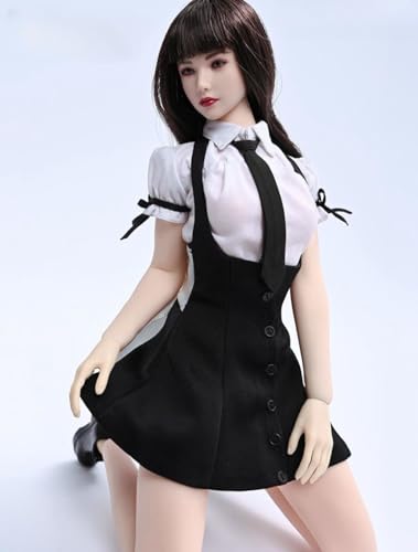 Ropa para muñeca a escala 1/6: Conjunto de falda y camisa JK para figura de acción coleccionable de 12 pulgadas TCT-034A