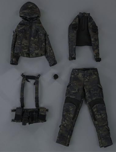 HiPlay 1/6 Scale Figure Doll Clothes: Woman Combat Suit for 12-inch Collectible Action Figure