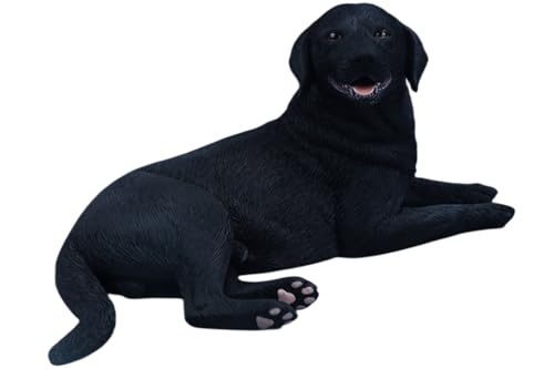 HiPlay JXK Collectible Dog Figure: Labrador, Expertly Hand-Painted, Lifelike, Safe Resin, 1:6 Scale Miniature Animal Figurine