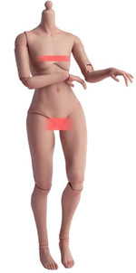 Worldbox 1:6 Scale Female Action Figure Body -Tall and Plump Body Shape, White Skin AT203P