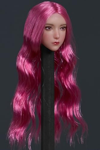 1:12 Scale Female Head Sculpt, Cute Girl Head Sculpture for 6-inch Action Figures
