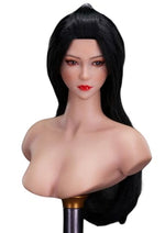 1:6 Scale Female Head Sculpt, Mu, Asia Girl Head Sculpture for 12-inch Action Figures
