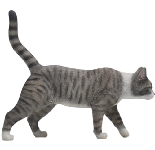 Figura de gato coleccionable JXK: modelo Felis Catus, pintada a mano por expertos, resina realista y segura, miniatura a escala 1:6.