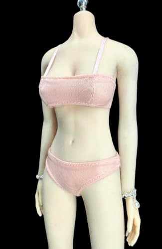 Ropa para muñecas a escala 1/6: Conjunto de ropa interior y bragas para figuras de acción coleccionables de 12 pulgadas