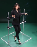 1/6 Scale Figure Doll Clothes: Blue Female Slim-Fit Suit for 12-inch Collectible Action Figure