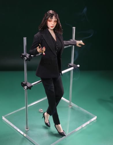 1/6 Scale Figure Doll Clothes: Blue Female Slim-Fit Suit for 12-inch Collectible Action Figure