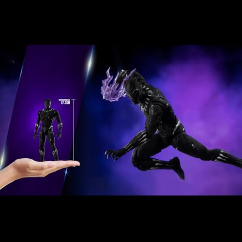 HiPlay Threezero Collectible Figure Full Set: Black Panther，T'Challa，Superhero Style，17cm Miniature Action Figurine 3Z03250C0