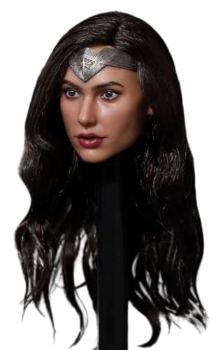 HiPlay 1:6 Scale Female Head Sculpt, European Heroine Head Sculpture for 12-inch Action Figures GC037A