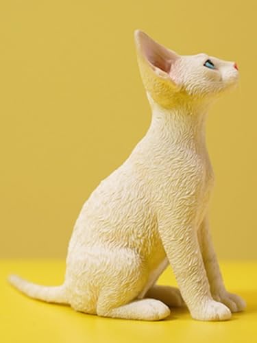 HiPlay JXK Collectible Cat Figure: Deon Rex, 1:6 Scale Miniature Animal Figurine