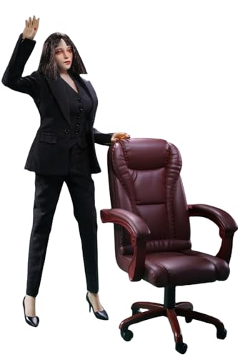 1/6 Scale Figure Doll Clothes: Blue Female Slim-Fit Suit for 12-inch Collectible Action Figure