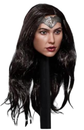 HiPlay 1:6 Scale Female Head Sculpt, European Heroine Head Sculpture for 12-inch Action Figures GC037A