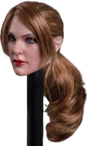 HiPlay 1:6 Scale Female Head Sculpt, European Cool Girl Female Head Sculpture for 12-inch Action Figures GC019A