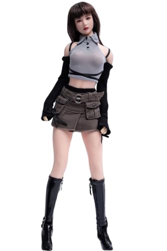 HiPlay 1/6 Scale Figure Doll Clothes: T-Shirt Suit Skirt for 12-inch Collectible Action Figure TCT-033A