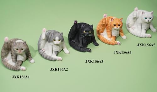 HiPlay JXK Collectible Cat Figure: Lazy Cat 7.0, Expertly Hand-Painted, Lifelike, Safe Resin, 1:6 Scale Miniature Animal Figurine