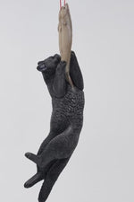JXK Collectible Cat Figure: Cats That eat Fish 2.0, Expertly Hand-Painted, Lifelike, Safe Resin, 1:6 Scale Miniature Animal Figurine