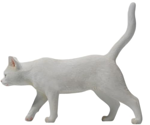 HiPlay JXK Collectible Cat Figure: Felis Catus Model, Expertly Hand-Painted, Lifelike, Safe Resin, 1:6 Scale Miniature Animal Figurine