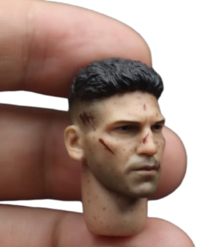 HiPlay 1:12 Scale Male Head Sculpt, European Man Head Sculpture for 6-inch Action Figures CFZ-ZSB