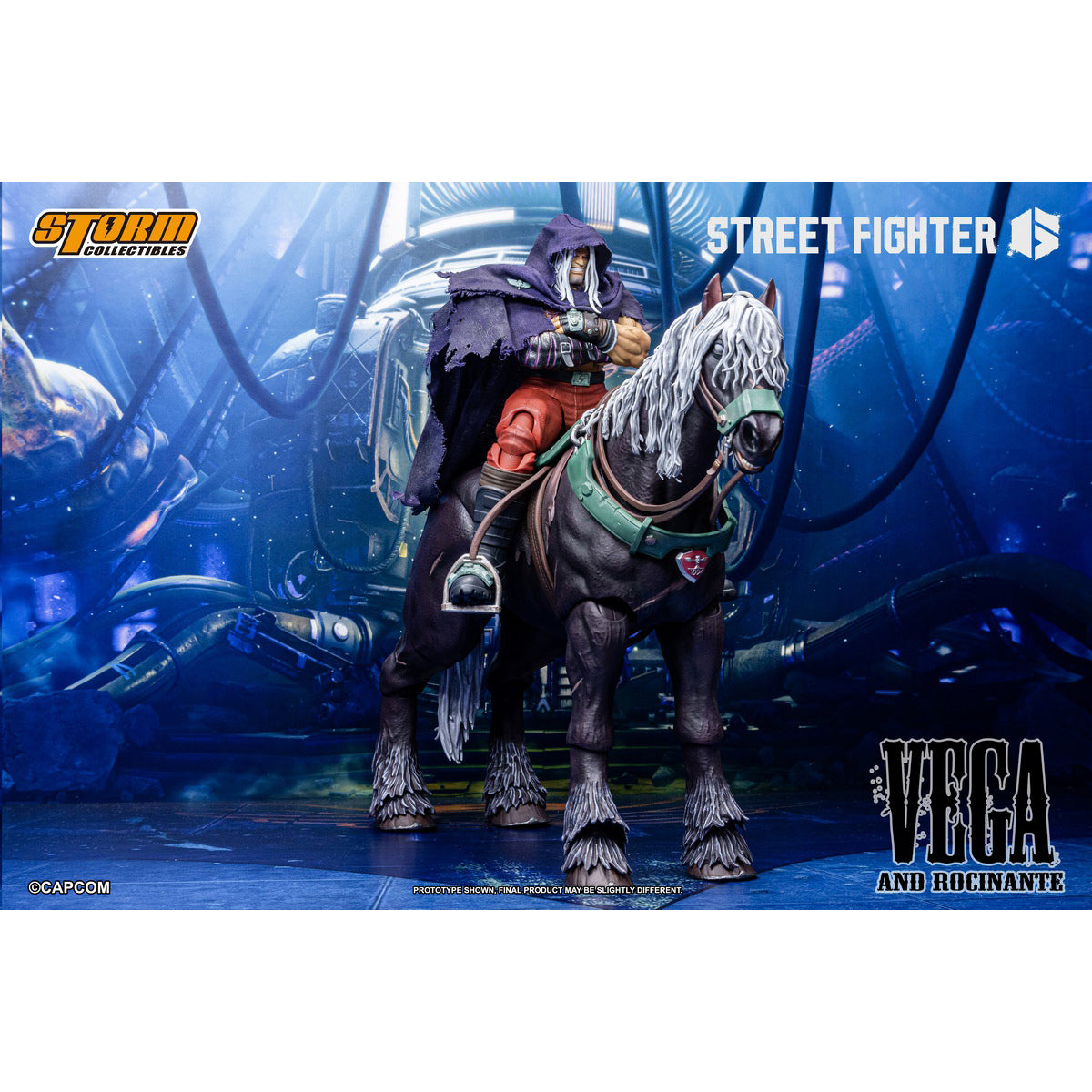 Storm Collectibles CPSF32 Street Fighter 6 M. Bison & Rocinante 1/12 Scale Action Figure