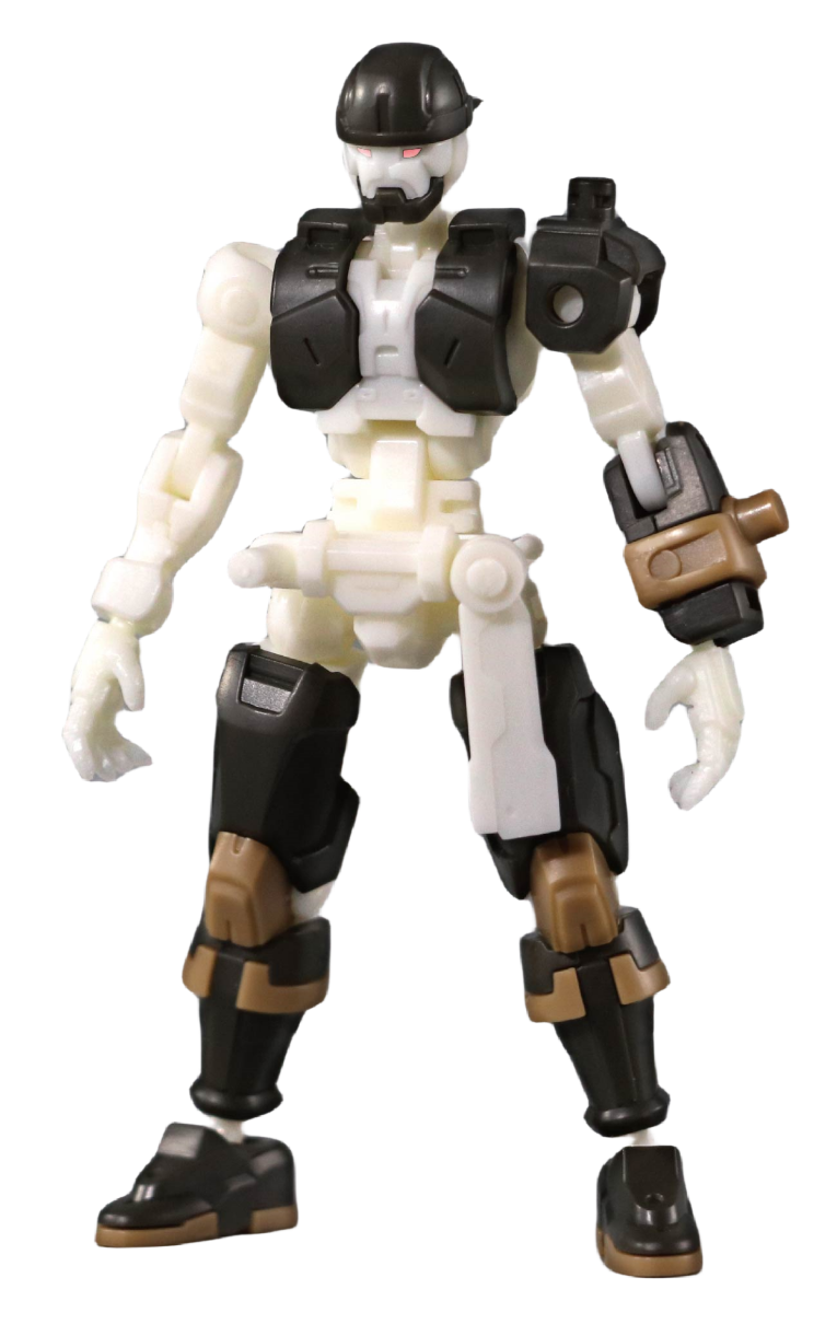 Kits de maquettes en plastique KEMO FIFTYSEVEN : Marionnette Armoreo – Figurines de collection du capitaine pirate MR.J à l'échelle 1:24 (MR.J)