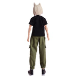 Vêtements de poupée ATStory : T-shirt noir à manches longues et courtes pour figurine de 15 cm