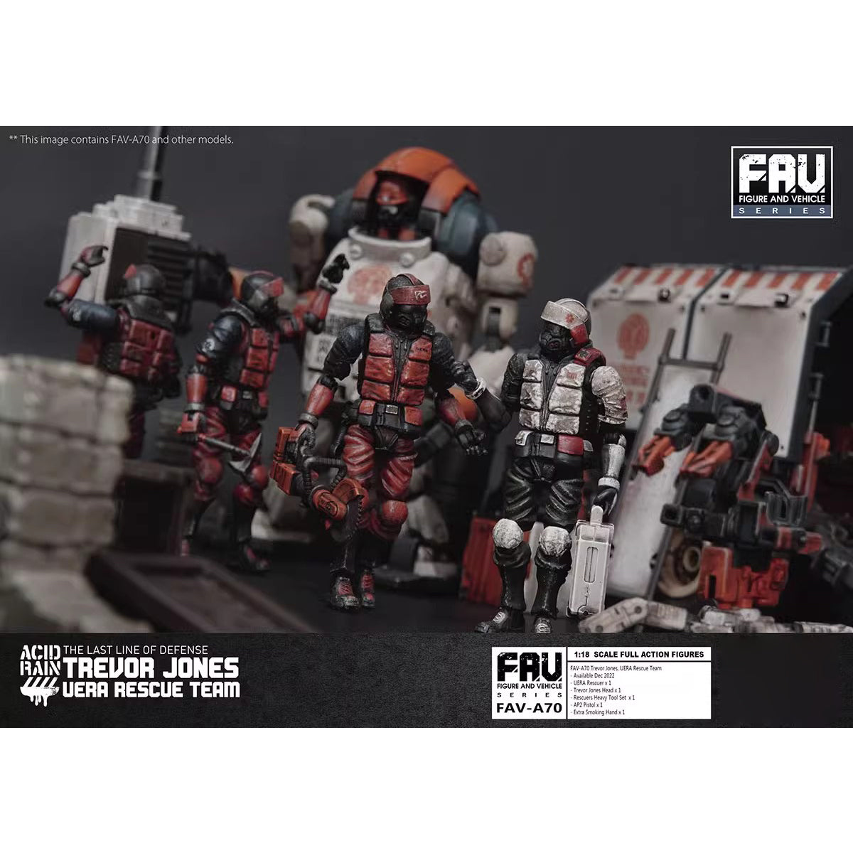TOY ALLIANCE Acid Rain World Trevor Jones UERA Rescue Team Action Figure