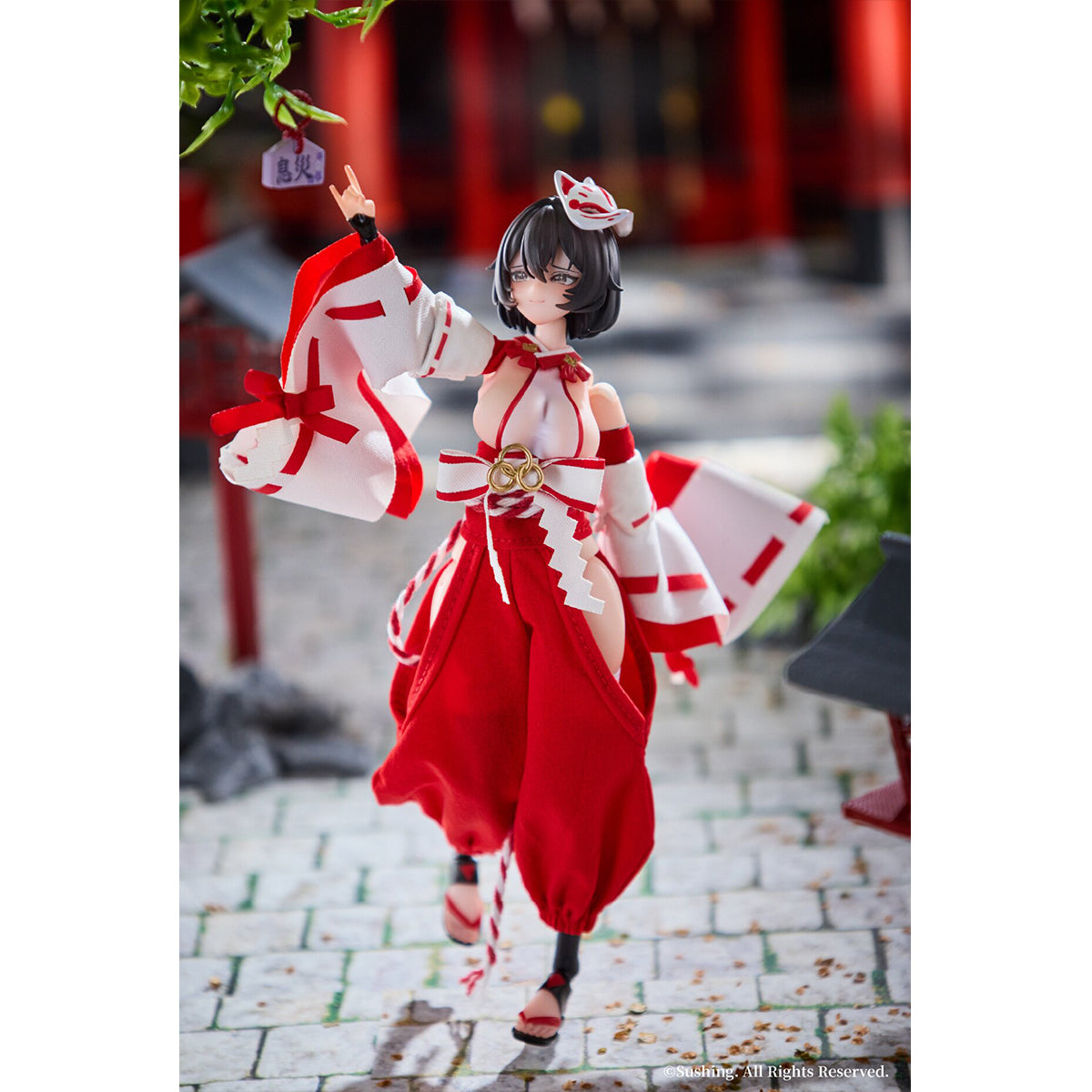 Sushing Combat Priestess 1/12 Figure | Choose Sakura or Kikyou Uefuji