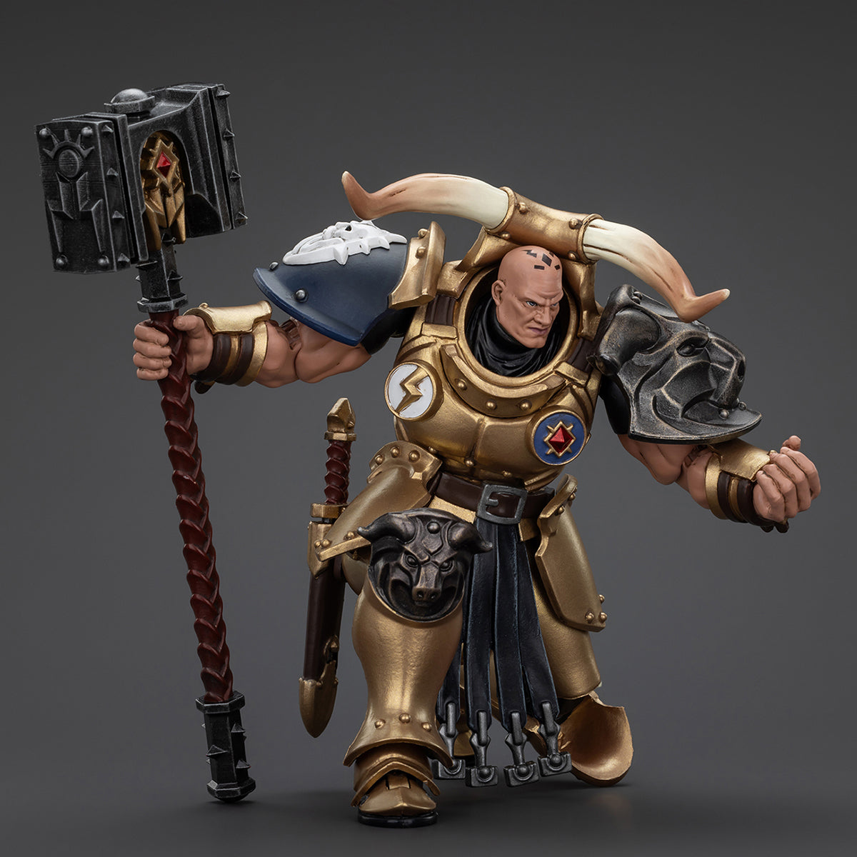 JOYTOY Warhammer AGE OF SIGMAR Stormcast Eternals The Blacktalons Rostus Oxenhammer Figuras de acción